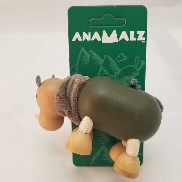 New Anamalz Rhino Wooden Toy for Ages 3+ | RH2010 - Picture 1 of 2